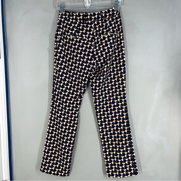Women's H&M Multi color geometric print pants SZ 2 - Picture 5 of 8